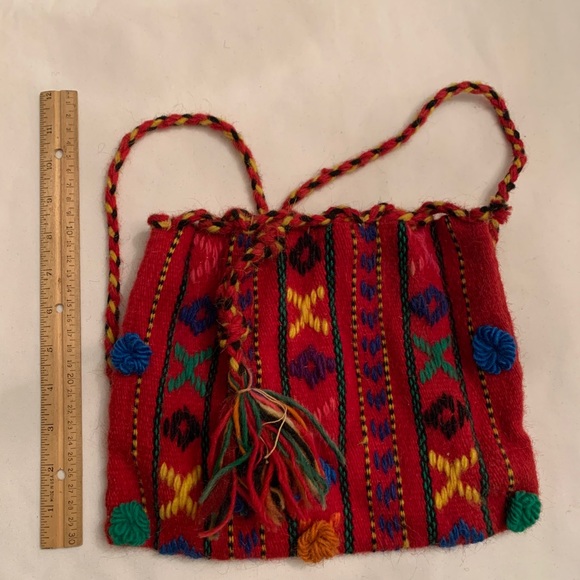Handmade Multi-Color Wool Backpack - Picture 2 of 5